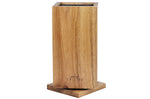 Bloc couteaux vide rotatif Cristel en bois d'acacia