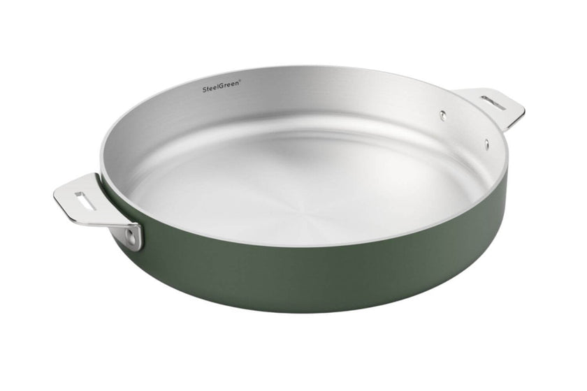Poêle Cookut La Merveilleuse 24 cm en acier inoxydable Steel Green