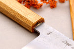 Couteau bunka 14cm japonais artisanal Sakai Kikumori TS10 en chêne