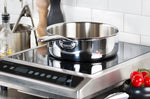 Sauteuse Cristel Castel'Pro en acier inoxydable 18/10 5 ply poignée fixe + couvercle en verre