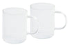 Set de 2 mugs Cristel 40cl en verre borosilicate