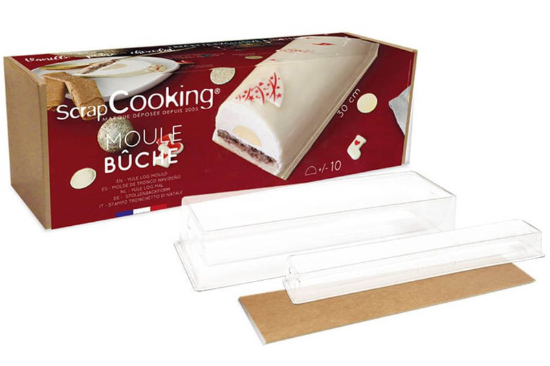Moule à bûche glacée et insert semi rigide Scrapcooking - Réutilisable