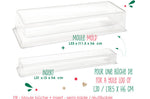 Moule à bûche glacée et insert semi rigide Scrapcooking - Réutilisable