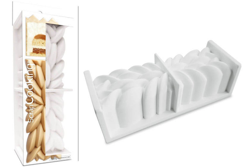 Moule silicone bûche 3D Scrapcooking Instant 25 x 8 x 8 cm