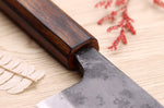 Couteau deba 15cm japonais artisanal Hidetsune BS2