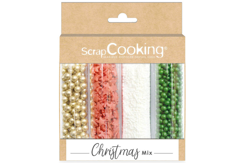 Set de 4 tubes de décors sucrés Scrapcooking Christmas Mix 70 g