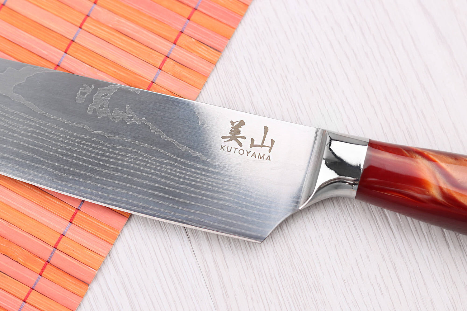 Set de 3 couteaux Kutoyama Red Flame chef + universel + office