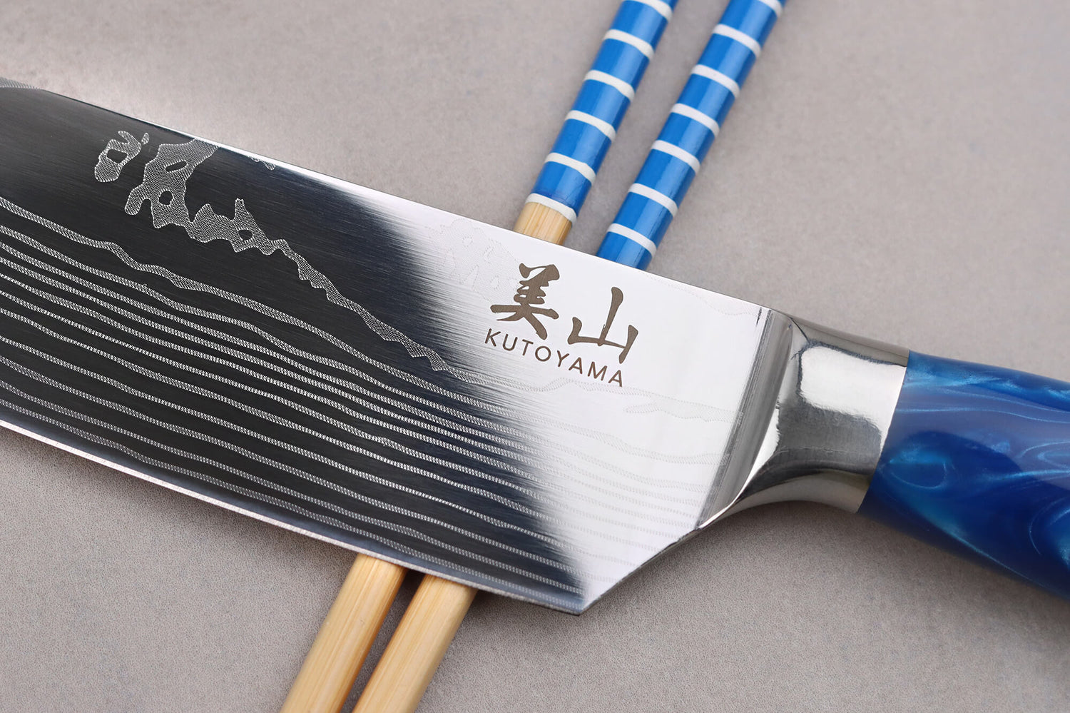 Set de 3 couteaux Kutoyama Blue Wave chef + universel + office