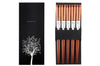 Set de 5 paires de baguettes chinoises Kutoyama en bois 23cm