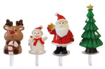 Boîte de 4 décors Scrapcooking Sweet Xmas pour bûche de Noël