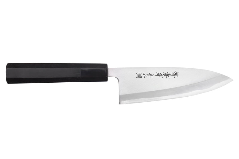 Couteau deba 15cm japonais artisanal Sakai Takayuki Aoniko