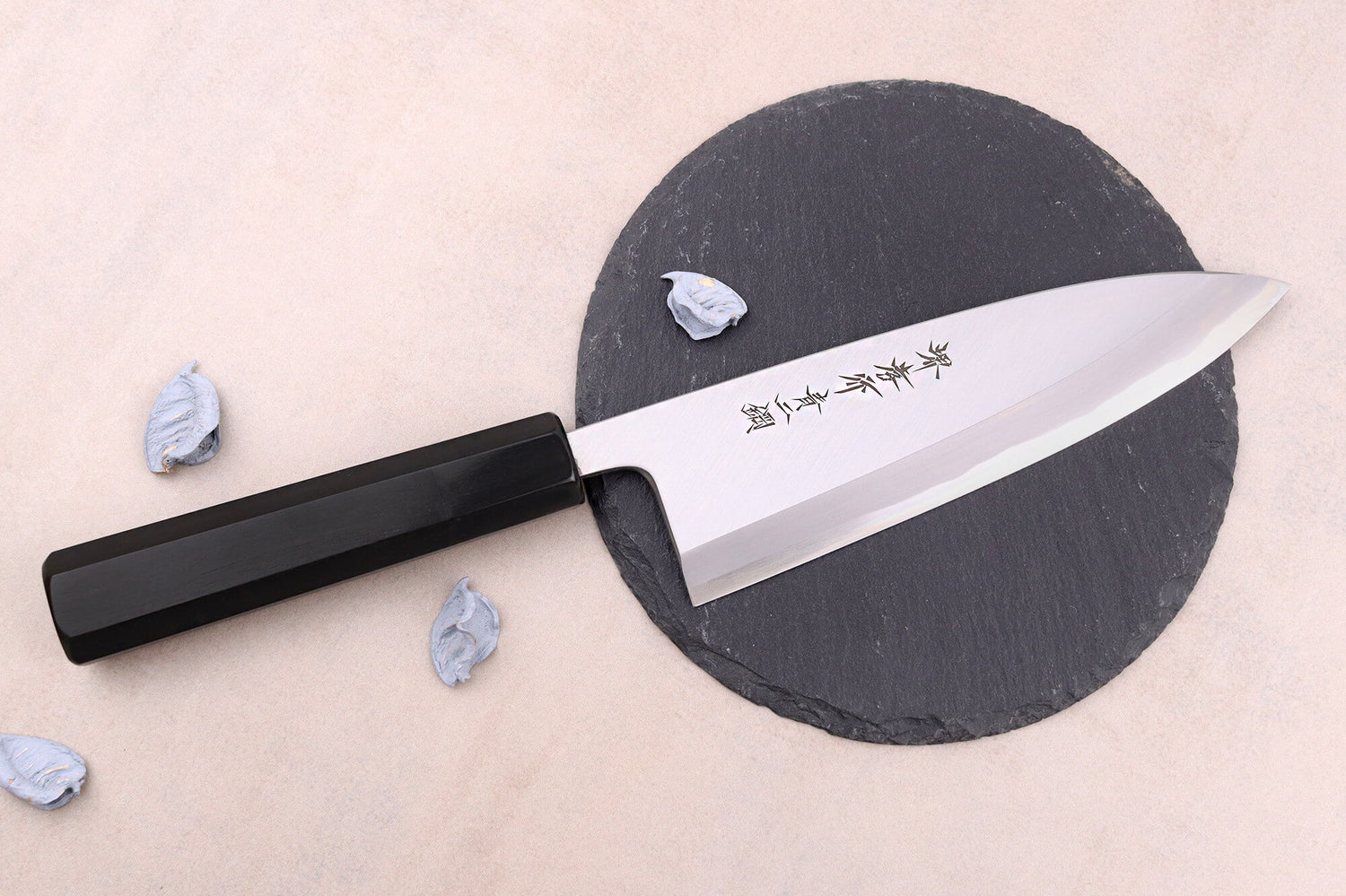 Couteau deba 18cm japonais artisanal Sakai Takayuki Aoniko