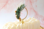 Cake topper Scrapcooking couronne de Noël en bois