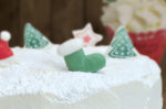 Décors en sucre Scrapcooking Sweet Xmas pour bûches et gâteaux