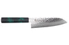 Couteau santoku japonais 17cm Sakai Takayuki Nanairo Green Damas VG10