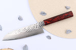 Couteau santoku japonais 17cm Sakai Takayuki Nanairo Wine Damas VG10