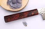 Couteau santoku japonais 17cm Sakai Takayuki Nanairo Wine Damas VG10