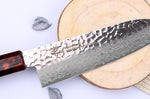 Couteau santoku japonais 17cm Sakai Takayuki Nanairo Wine Damas VG10