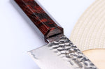 Couteau santoku japonais 17cm Sakai Takayuki Nanairo Wine Damas VG10