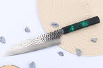 Couteau kiritsuke japonais 19cm Sakai Takayuki Nanairo Green Damas VG10
