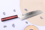 Couteau kiritsuke japonais 19cm Sakai Takayuki Nanairo Wine Damas VG10