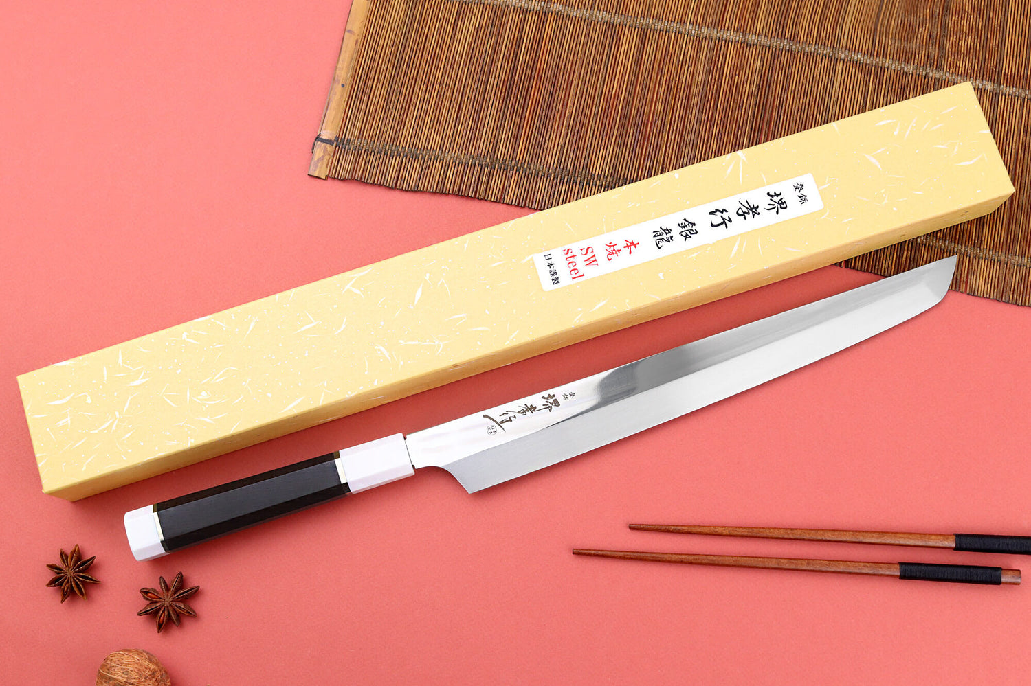 Couteau sakimaru 30cm japonais artisanal Sakai Takayuki Ginryu