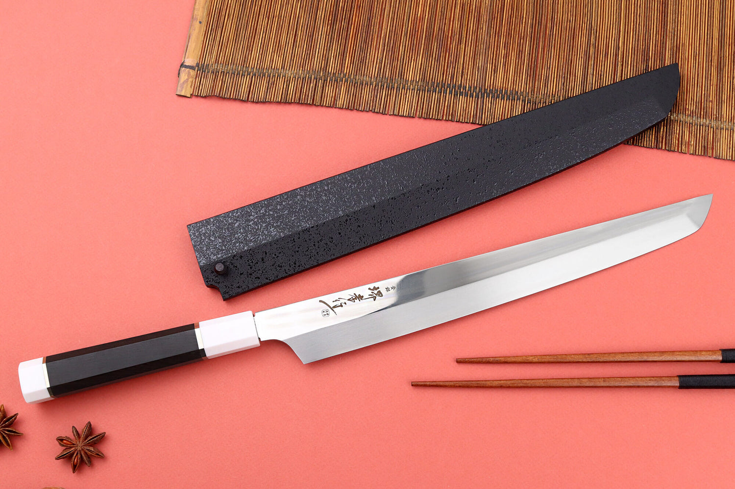 Couteau sakimaru 30cm japonais artisanal Sakai Takayuki Ginryu