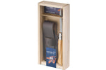 Coffret Opinel Luxe n°8 lame 8,5cm manche en olivier + étui