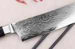 Couteau nakiri 16cm japonais Sakai Takayuki Grand Chef Seigaiha Damas 45 couches