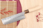 Couteau nakiri 16,5cm japonais artisanal Yuzo Haruto Damas