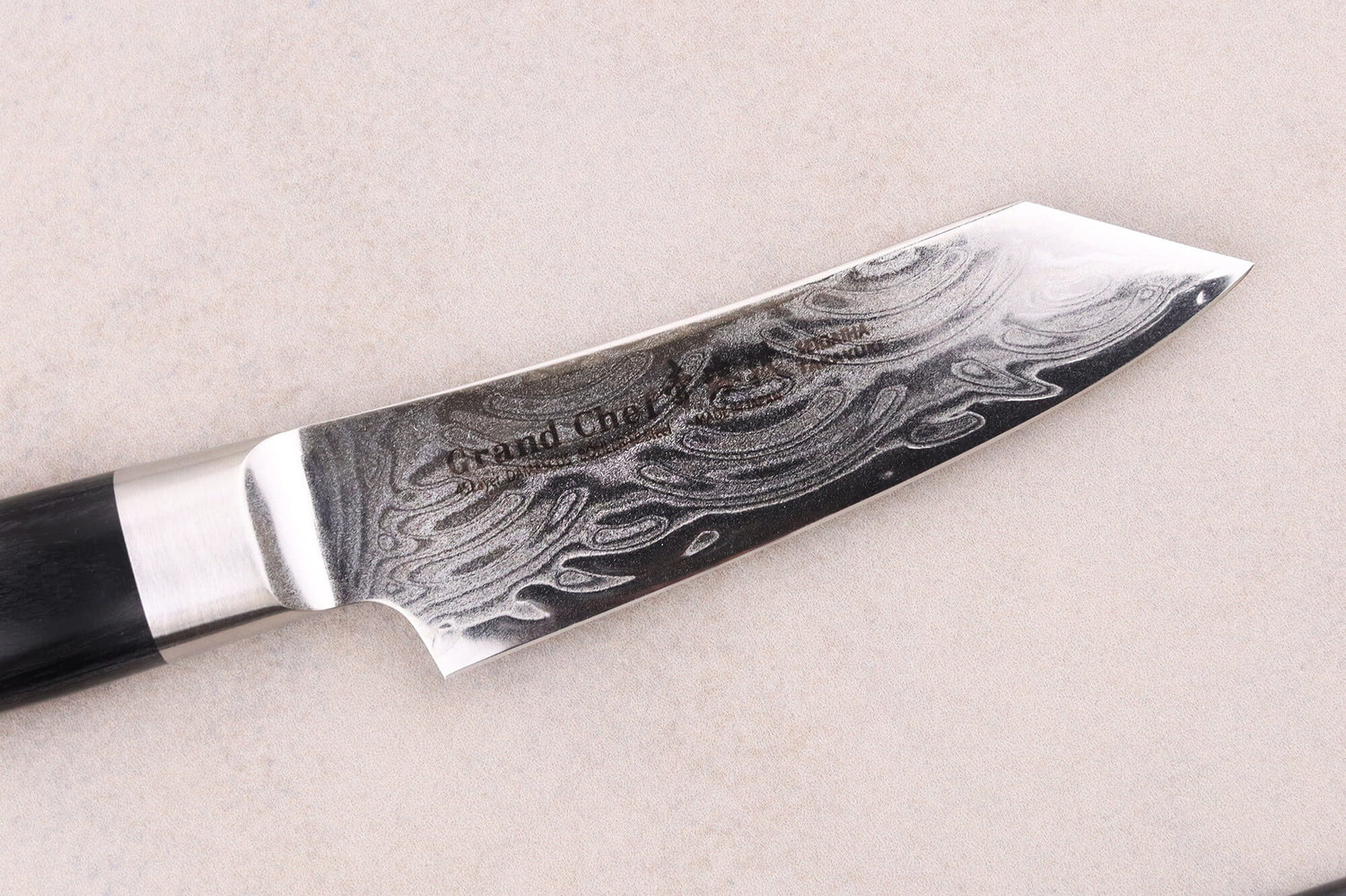Couteau kengata office 8cm japonais Sakai Takayuki Grand Chef Seigaiha Damas 45 couches