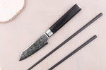 Couteau kengata office 8cm japonais Sakai Takayuki Grand Chef Seigaiha Damas 45 couches