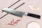 Couteau santoku 18cm japonais Sakai Takayuki Grand Chef Seigaiha Damas 45 couches