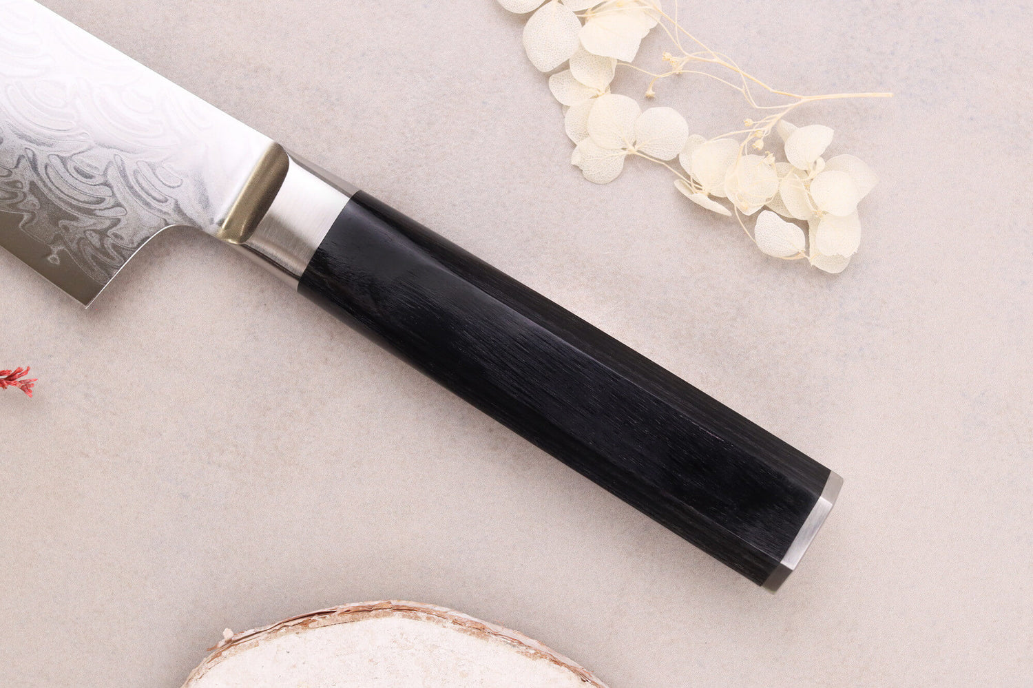 Couteau santoku 18cm japonais Sakai Takayuki Grand Chef Seigaiha Damas 45 couches