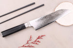 Couteau santoku 18cm japonais Sakai Takayuki Grand Chef Seigaiha Damas 45 couches