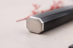 Couteau kengata santoku 16cm japonais Sakai Takayuki Grand Chef Seigaiha Damas 45 couches
