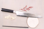 Couteau sujihiki 24cm japonais Sakai Takayuki Grand Chef Seigaiha Damas 45 couches
