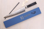 Couteau sujihiki 24cm japonais Sakai Takayuki Grand Chef Seigaiha Damas 45 couches
