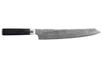 Couteau kengata sujihiki 25cm japonais Sakai Takayuki Grand Chef Seigaiha Damas 45 couches