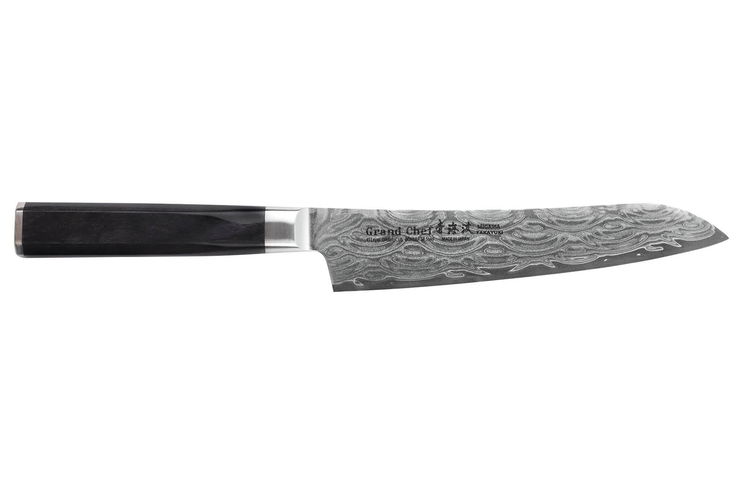 Couteau universel 15cm japonais Sakai Takayuki Grand Chef Seigaiha Damas 45 couches