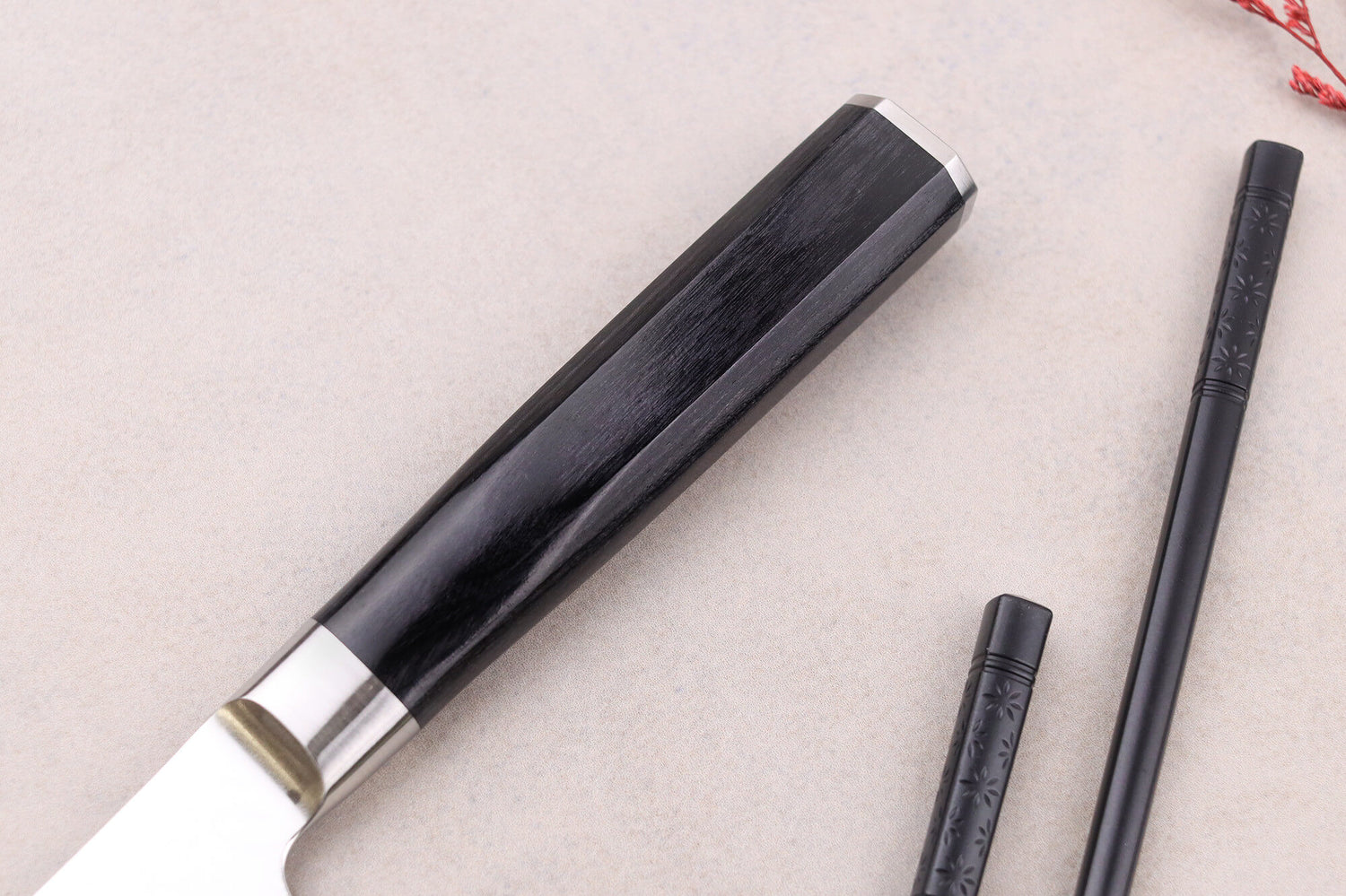 Couteau kengata universel 15cm japonais Sakai Takayuki Grand Chef Seigaiha Damas 45 couches
