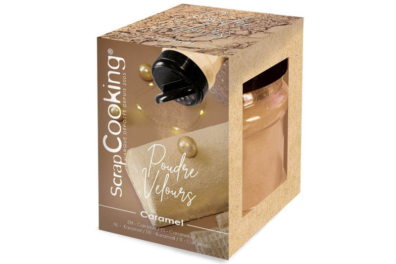 Poudre de velours Scrapcooking pour gâteaux - Caramel