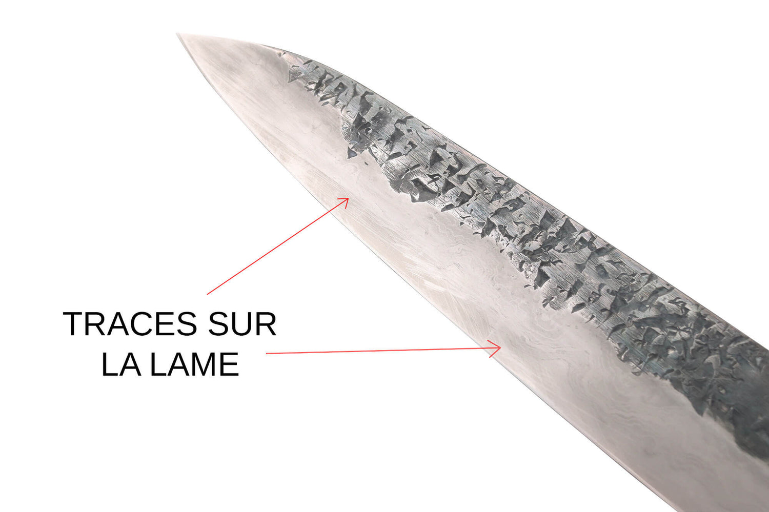 Couteau de chef 21cm japonais artisanal Kisuke Manaka Enn en cognassier avec 2 anneaux SECONDE VIE
