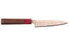 Couteau universel 13cm japonais artisanal Takeshi Saji VG10 Rainbow Nashiji