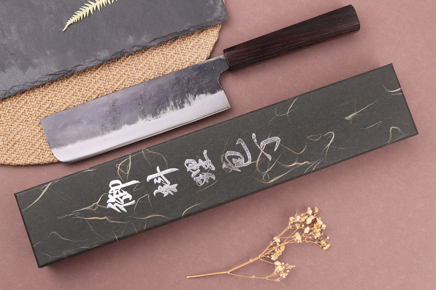 Couteau nakiri 16,5cm japonais artisanal Yuzo Shinju BS2
