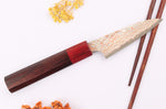 Couteau d'office 9cm japonais artisanal Takeshi Saji VG10 Rainbow Nashiji