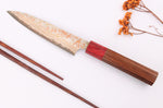 Couteau universel 13cm japonais artisanal Takeshi Saji VG10 Rainbow Nashiji