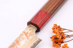 Couteau universel 13cm japonais artisanal Takeshi Saji VG10 Rainbow Nashiji