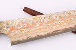 Couteau universel 13cm japonais artisanal Takeshi Saji VG10 Rainbow Nashiji