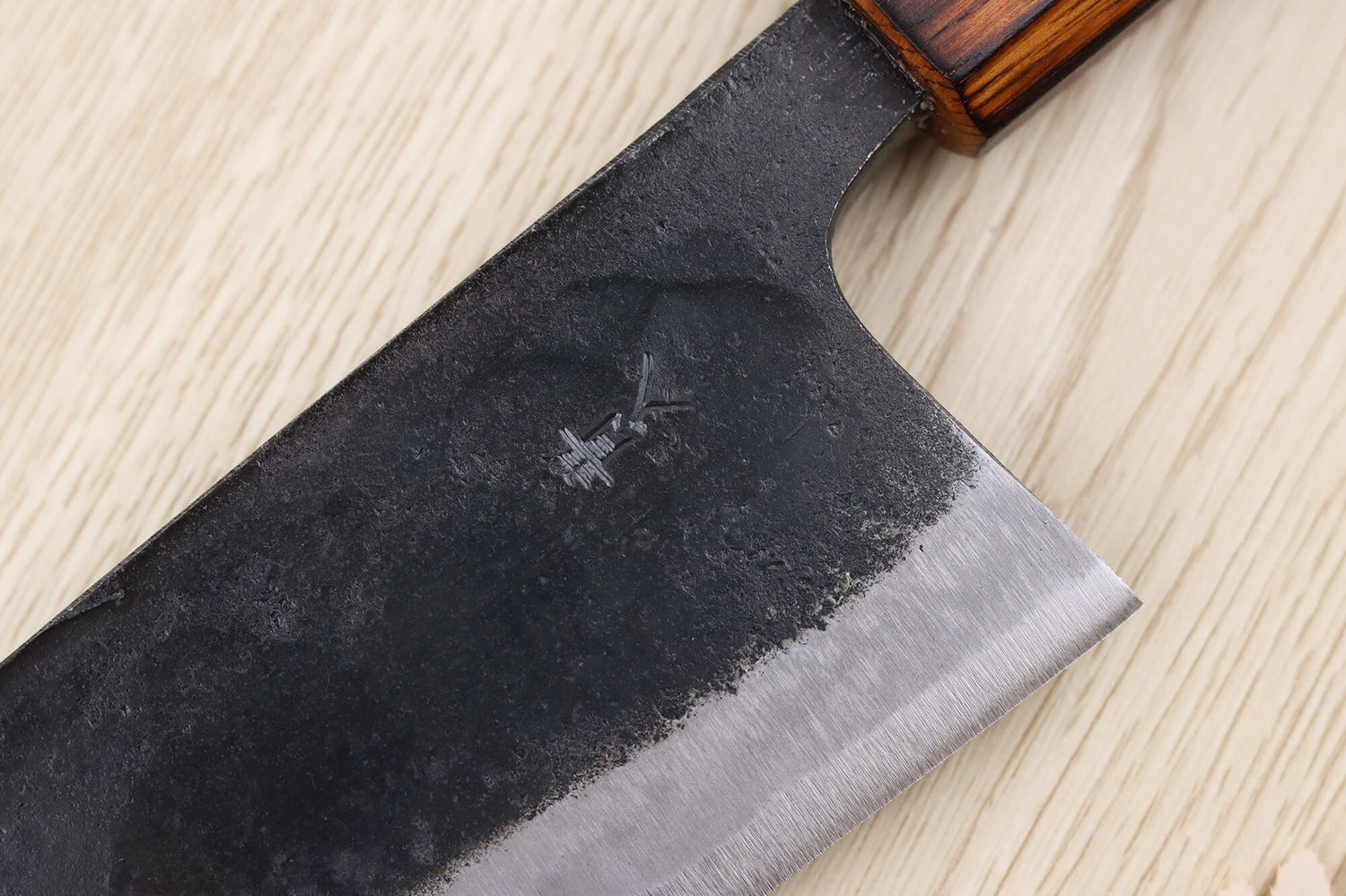 Couteau deba 18cm japonais artisanal Hidetsune BS2